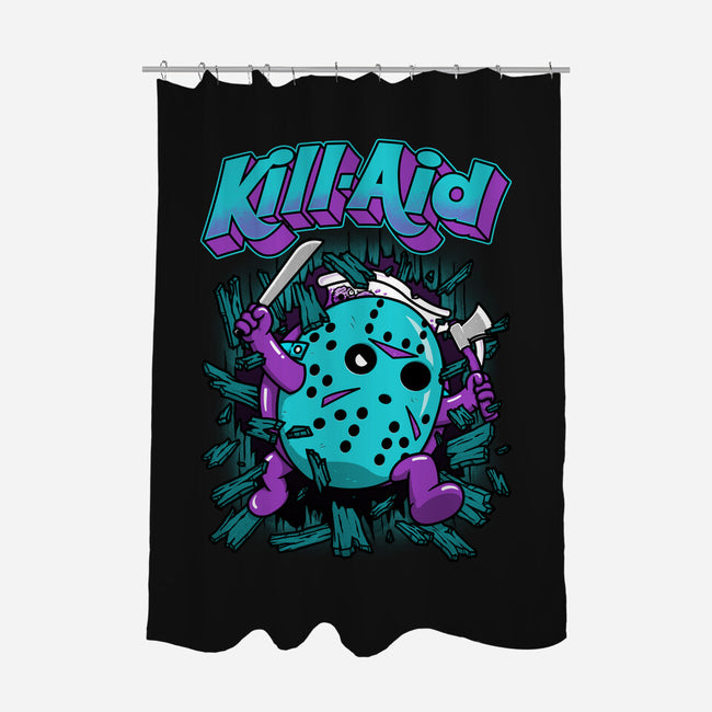 Kill-Aid Purple-None-Polyester-Shower Curtain-pigboom