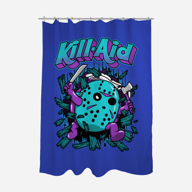 Kill-Aid Purple-None-Polyester-Shower Curtain-pigboom