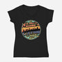 The Fellowship Walking Club-Womens-V-Neck-Tee-rocketman_art