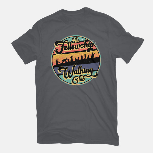 The Fellowship Walking Club-Womens-Fitted-Tee-rocketman_art