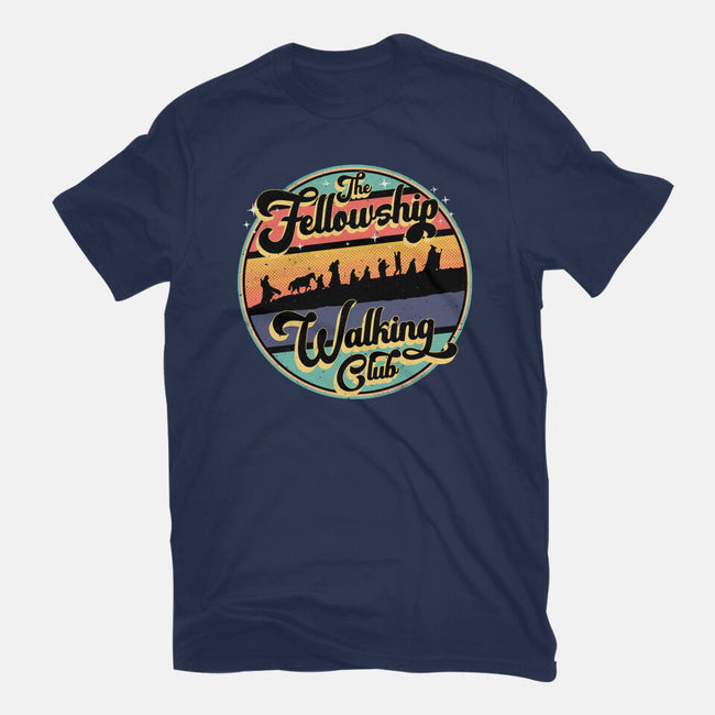 The Fellowship Walking Club-Womens-Fitted-Tee-rocketman_art