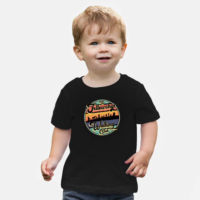 The Fellowship Walking Club-Baby-Basic-Tee-rocketman_art