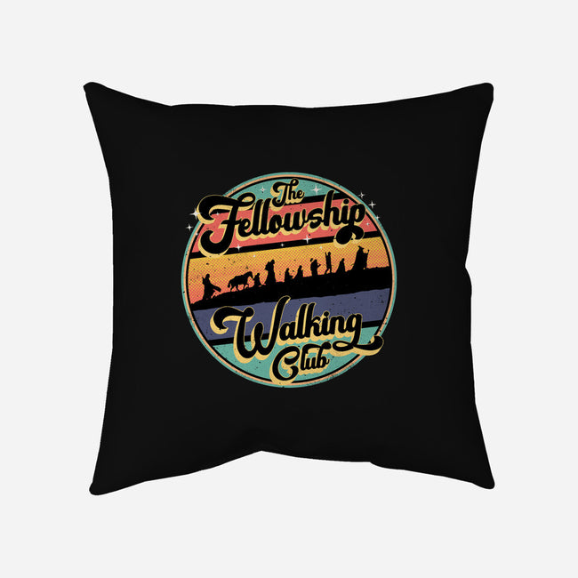 The Fellowship Walking Club-None-Removable Cover-Throw Pillow-rocketman_art