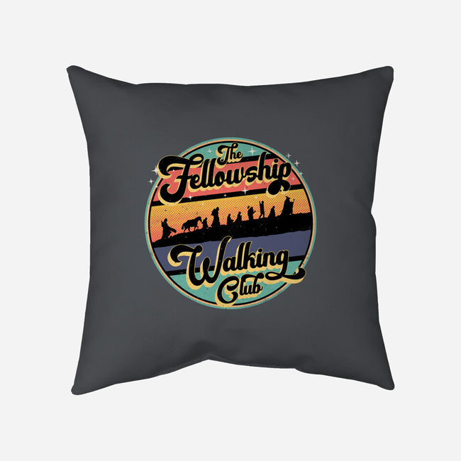 The Fellowship Walking Club-None-Removable Cover-Throw Pillow-rocketman_art