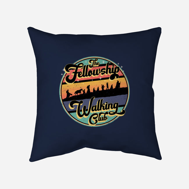 The Fellowship Walking Club-None-Removable Cover-Throw Pillow-rocketman_art