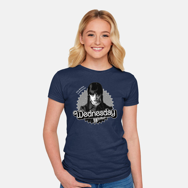 Antisocial Doll-Womens-Fitted-Tee-daobiwan