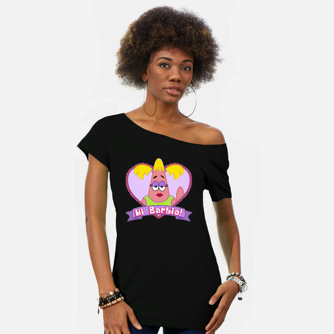 Hi Patrick-Womens-Off Shoulder-Tee-Alexhefe