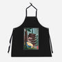 Taking A Nap In Japan-Unisex-Kitchen-Apron-DrMonekers