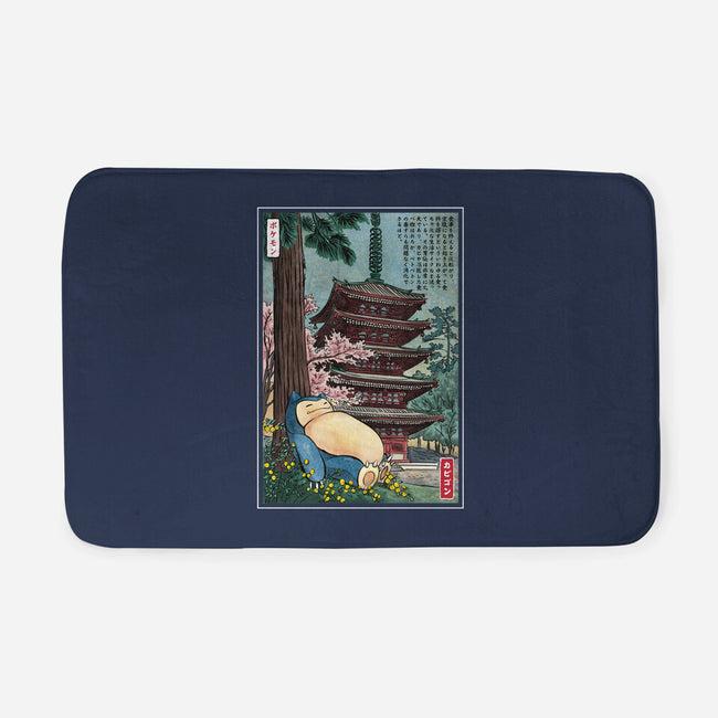 Taking A Nap In Japan-None-Memory Foam-Bath Mat-DrMonekers