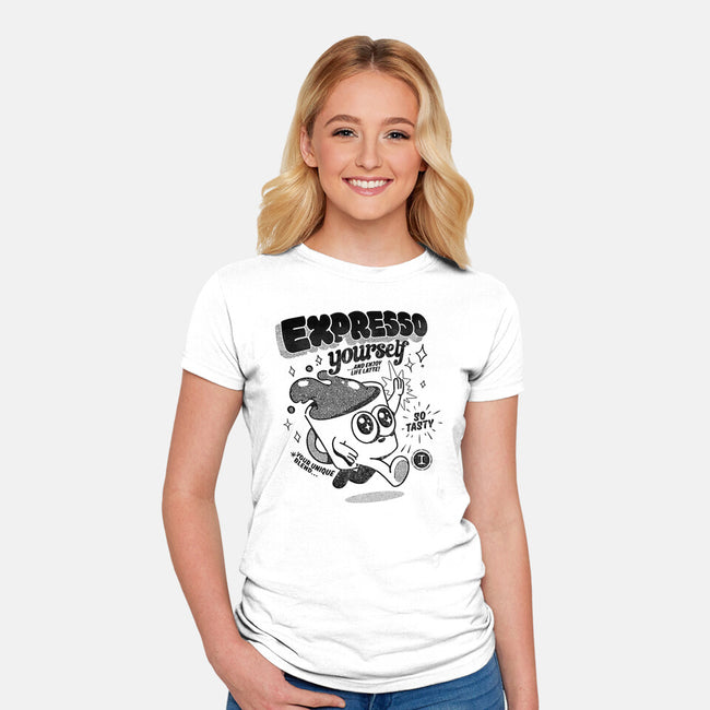 Expresso Yourself-Womens-Fitted-Tee-ilustrata