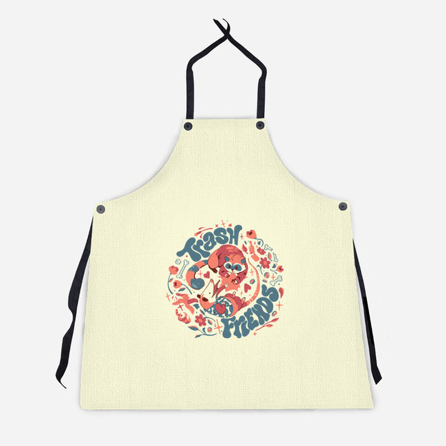 Trash Friends-Unisex-Kitchen-Apron-Estudio Horta