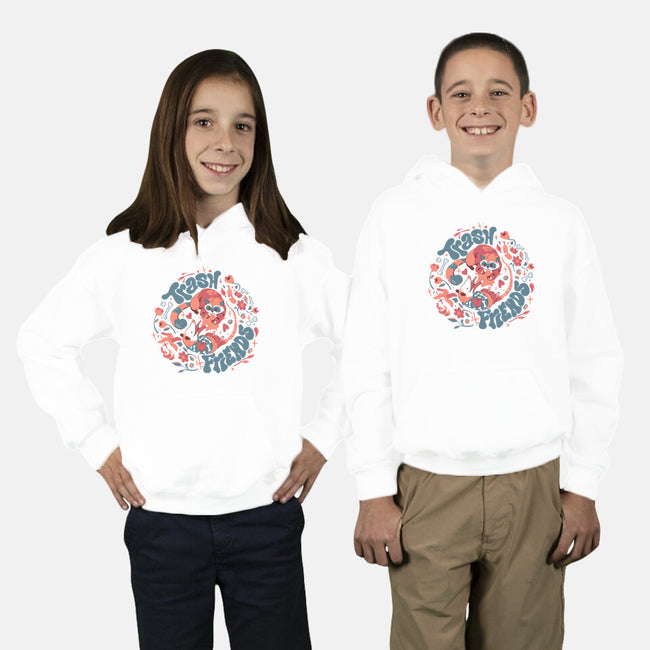 Trash Friends-Youth-Pullover-Sweatshirt-Estudio Horta