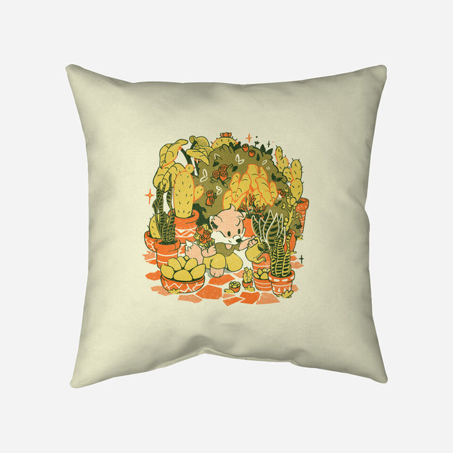 Plants And Chill-None-Removable Cover-Throw Pillow-Estudio Horta