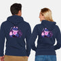 Mystical Fox-Unisex-Zip-Up-Sweatshirt-xMorfina