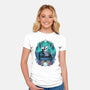 Calm Quirrel-Womens-Fitted-Tee-Zaia Bloom