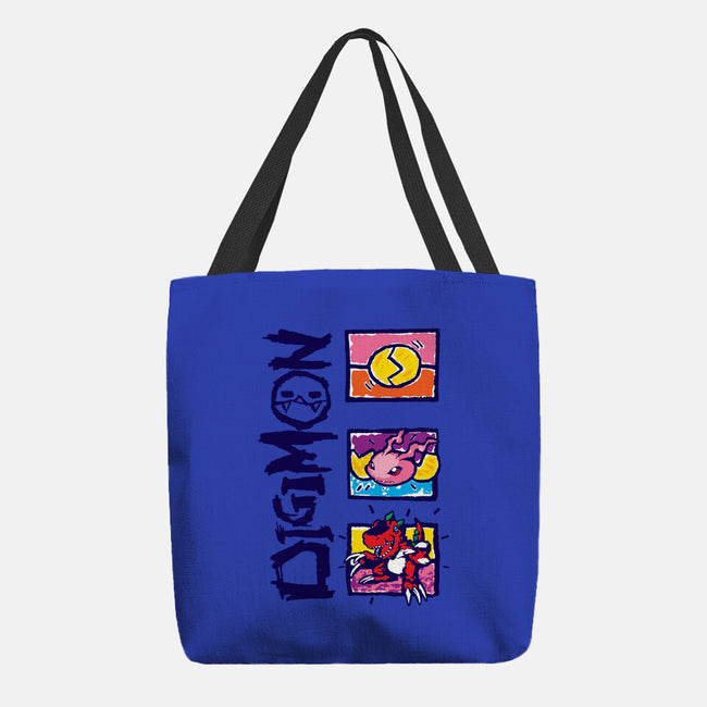 Digital Monsters-None-Basic Tote-Bag-dalethesk8er