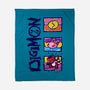 Digital Monsters-None-Fleece-Blanket-dalethesk8er