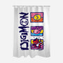 Digital Monsters-None-Polyester-Shower Curtain-dalethesk8er