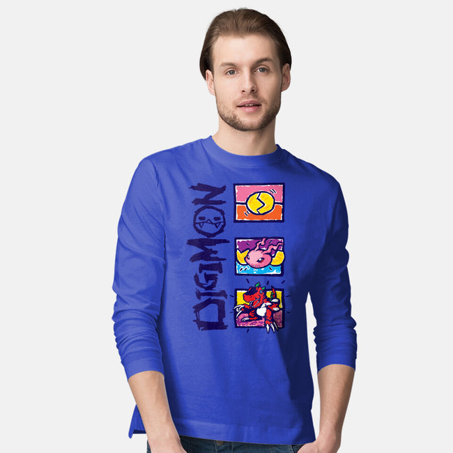 Digital Monsters-Mens-Long Sleeved-Tee-dalethesk8er