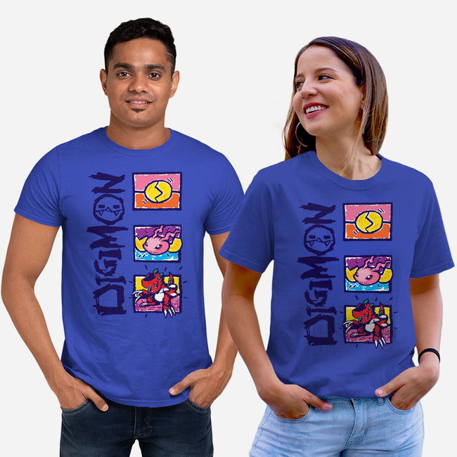 Digital Monsters-Unisex-Basic-Tee-dalethesk8er