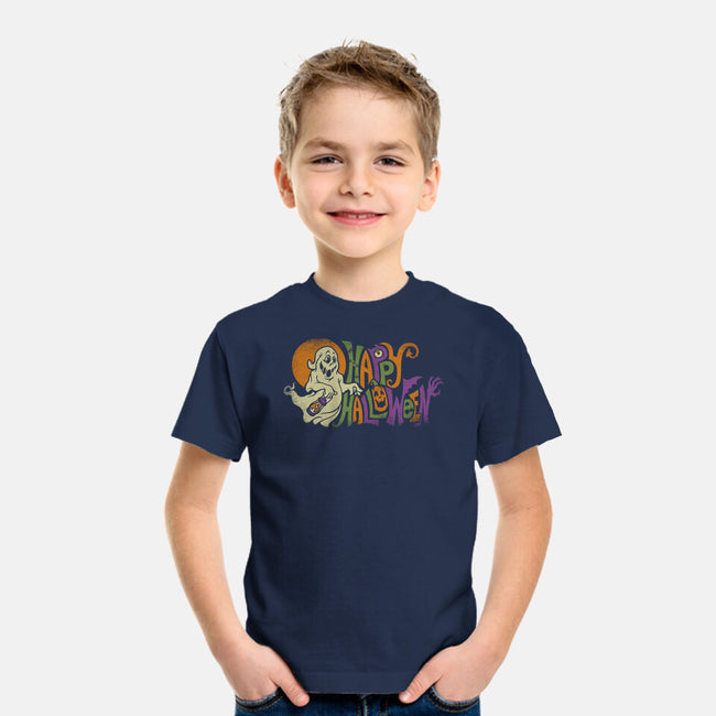 Spooky Halloween-Youth-Basic-Tee-kennsing