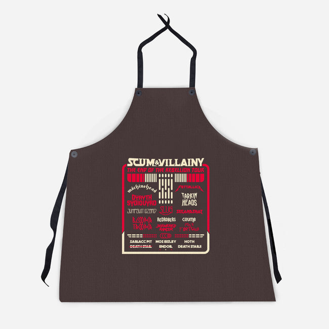 Scum And Villainy Fest-Unisex-Kitchen-Apron-rocketman_art