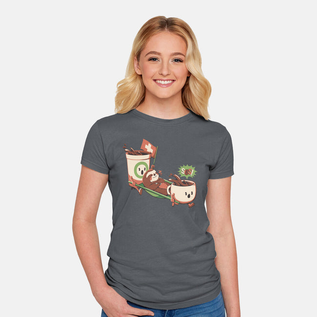 Coffee Rescue-Womens-Fitted-Tee-tobefonseca