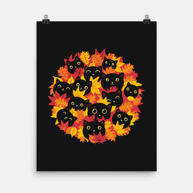 Autumn Kittens-None-Matte-Poster-erion_designs