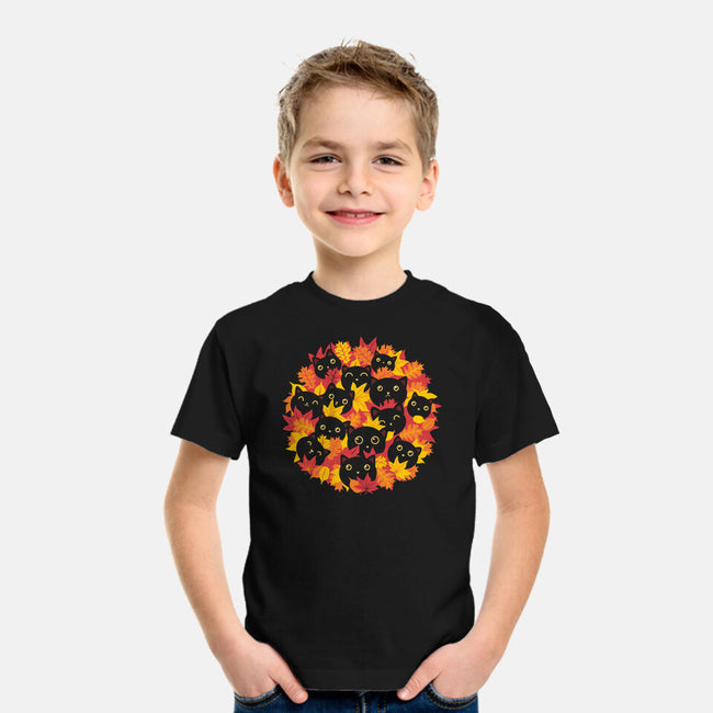 Autumn Kittens-Youth-Basic-Tee-erion_designs