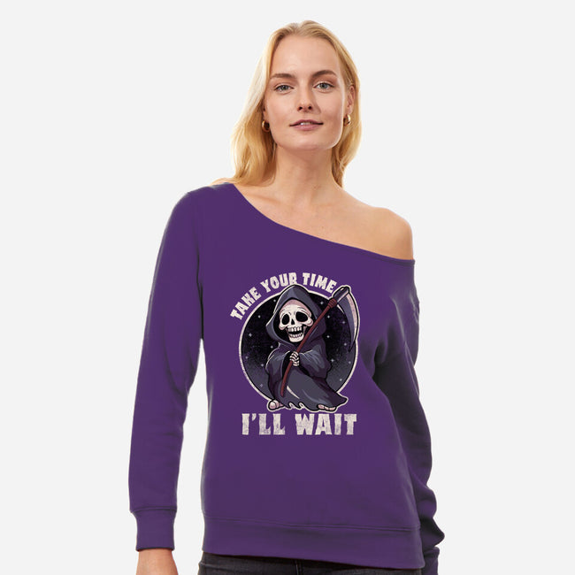 Take Your Time-Womens-Off Shoulder-Sweatshirt-fanfreak1