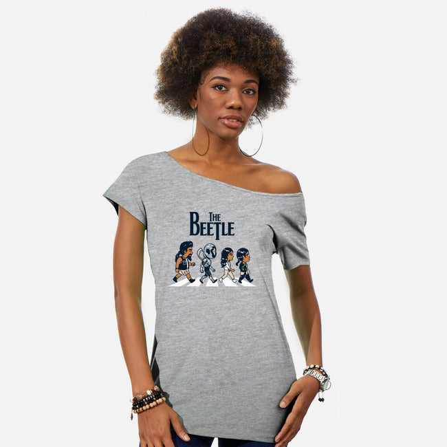 Blue Abbey-Womens-Off Shoulder-Tee-estudiofitas