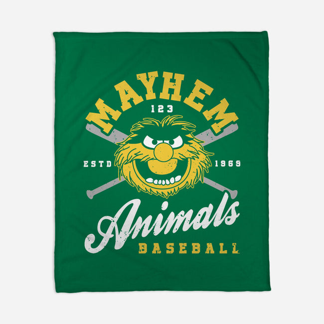 Mayhem Baseball-None-Fleece-Blanket-retrodivision