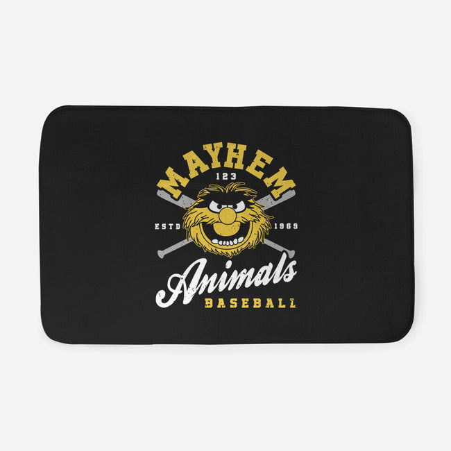 Mayhem Baseball-None-Memory Foam-Bath Mat-retrodivision