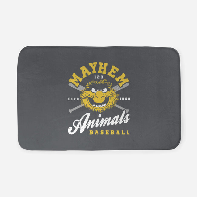 Mayhem Baseball-None-Memory Foam-Bath Mat-retrodivision