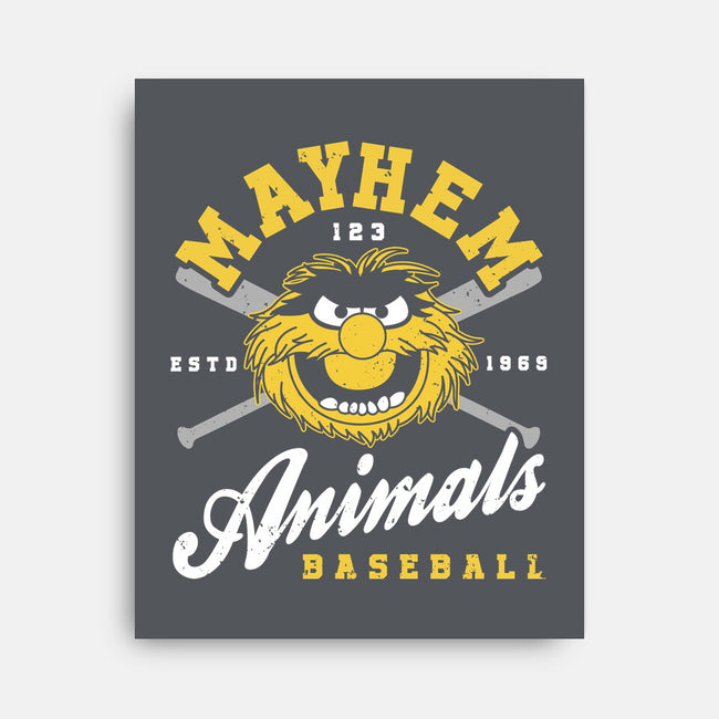 Mayhem Baseball-None-Stretched-Canvas-retrodivision