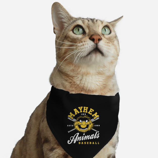 Mayhem Baseball-Cat-Adjustable-Pet Collar-retrodivision