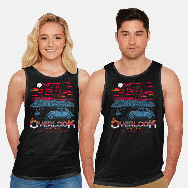 Overlook Hotel-Unisex-Basic-Tank-rocketman_art