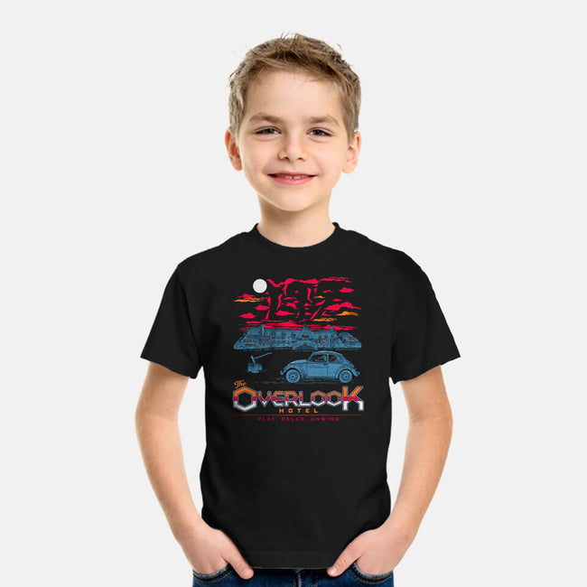 Overlook Hotel-Youth-Basic-Tee-rocketman_art