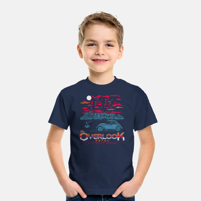 Overlook Hotel-Youth-Basic-Tee-rocketman_art