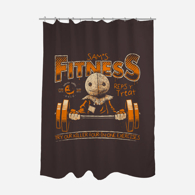 Sam's Fitness-None-Polyester-Shower Curtain-teesgeex