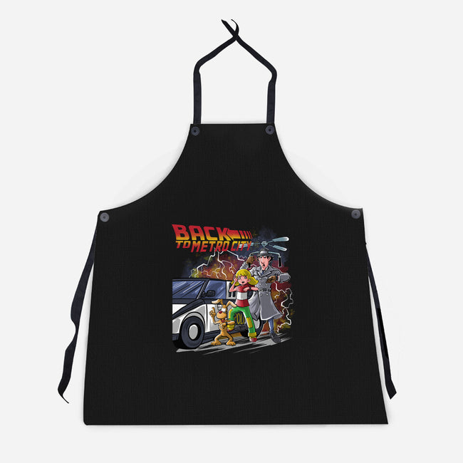 Back To Metro City-Unisex-Kitchen-Apron-zascanauta