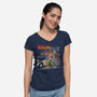 Back To Metro City-Womens-V-Neck-Tee-zascanauta