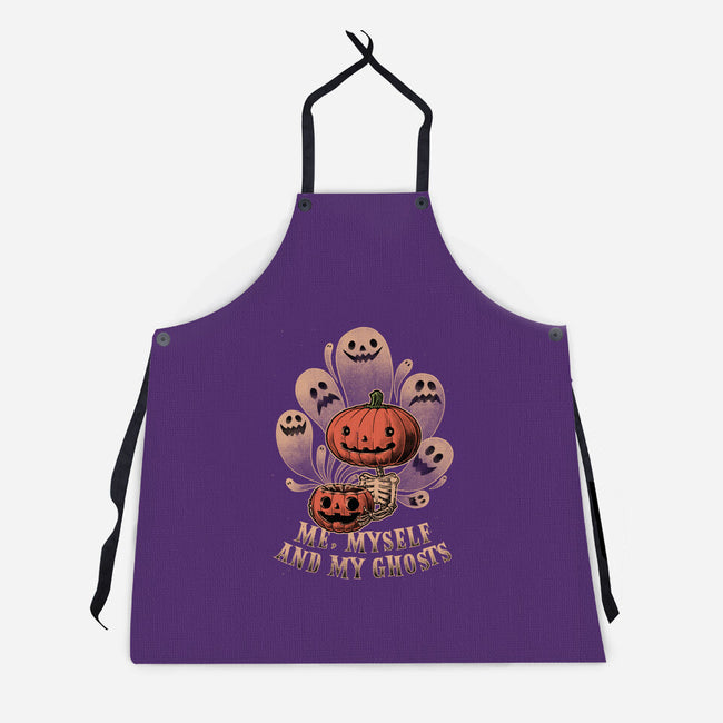 My Ghosts-Unisex-Kitchen-Apron-Studio Mootant