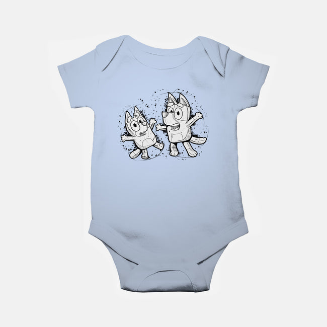 Cartoon Dog Sketch-Baby-Basic-Onesie-nickzzarto