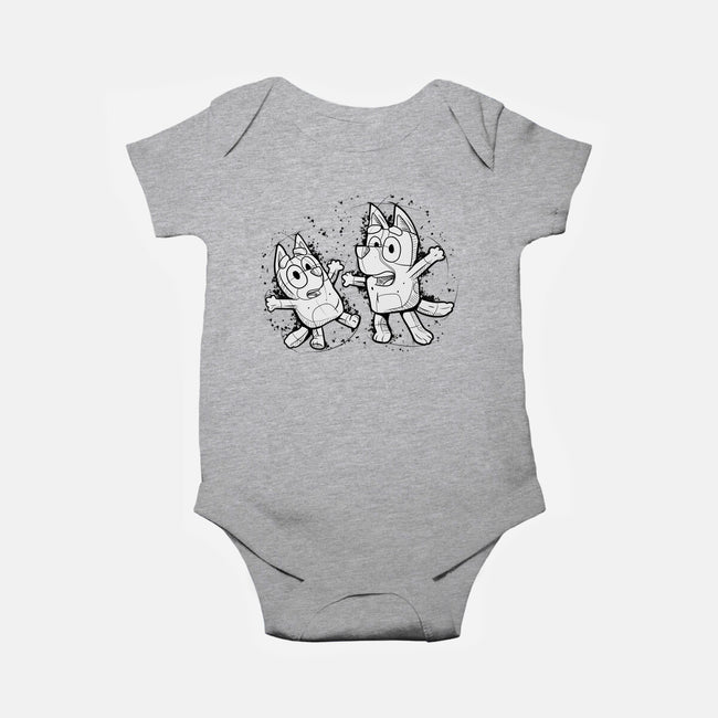 Cartoon Dog Sketch-Baby-Basic-Onesie-nickzzarto