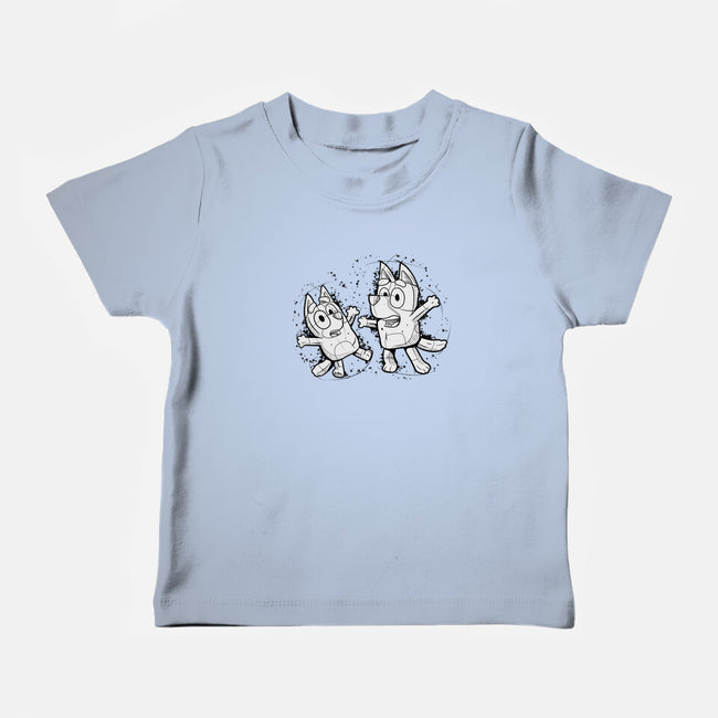 Cartoon Dog Sketch-Baby-Basic-Tee-nickzzarto