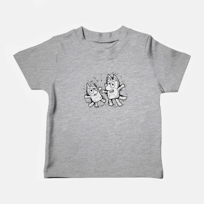 Cartoon Dog Sketch-Baby-Basic-Tee-nickzzarto