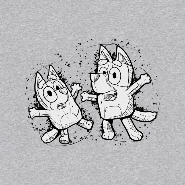 Cartoon Dog Sketch-Unisex-Basic-Tee-nickzzarto