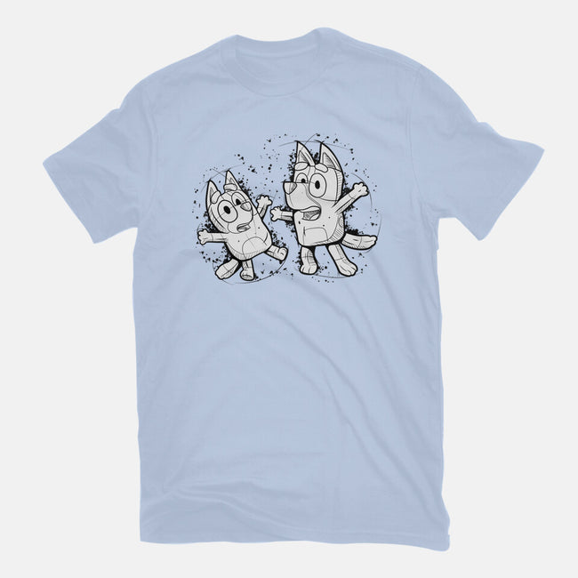 Cartoon Dog Sketch-Unisex-Basic-Tee-nickzzarto