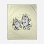 Cartoon Dog Sketch-None-Fleece-Blanket-nickzzarto